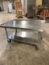 All S/S 48" Equipment Stand, W/ Casters